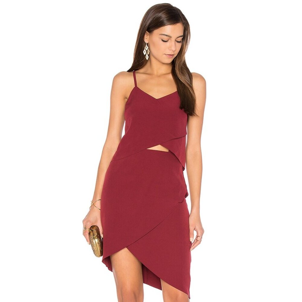 Elliatt - Maroon Tulip Dress (L)